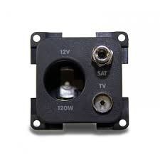 TOMA PARA ENCASTRAR DE ANTENA CBE TV – SAT – 12V. - Imagen 2