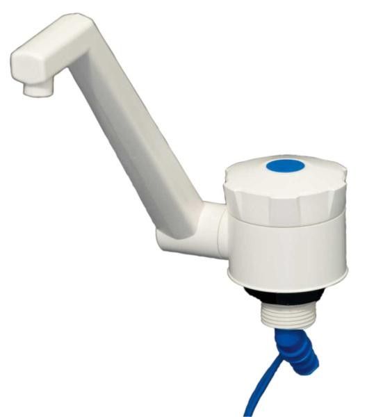 Grifo automático blanco, con interruptor, SB