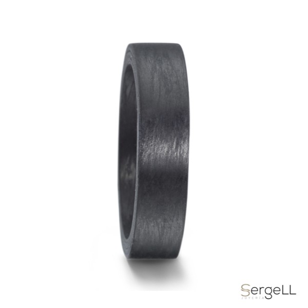Anillos de boda negro de carbono TF - Imagen 3