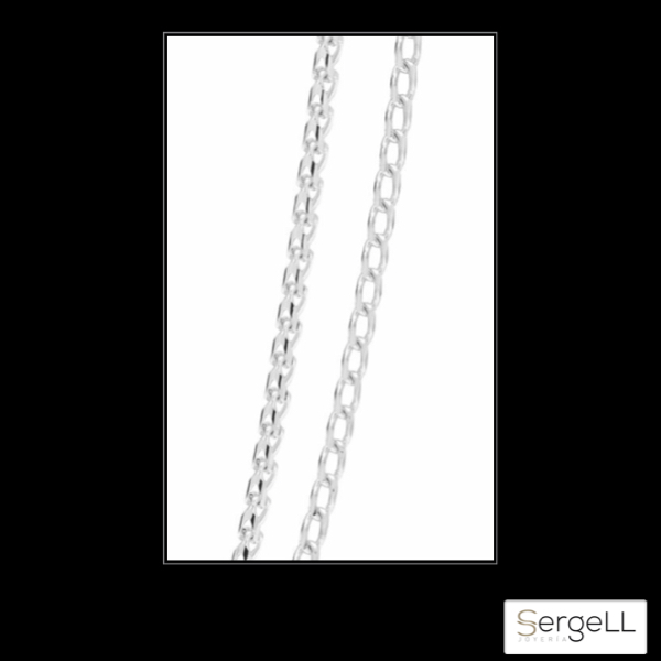 Collar de oro blanco 18k hombre tipo clásico Baraka - Imagen 3